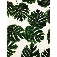Tecido Estampado Jacquard Costela De Adão 3m Cor Verde Foto mini 1