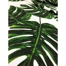 Tecido Estampado Jacquard Costela De Adão 3m Cor Verde Foto mini 2