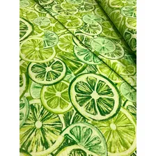 Tecido Estampado Jacquard Limões Verde 1m Desenho do tecido limão Foto  mini 1