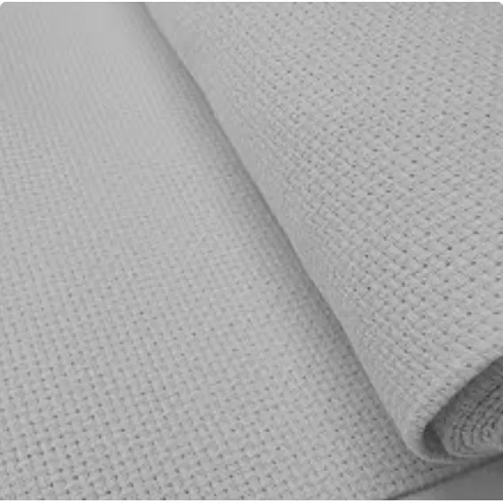 Tecido Etamine Estilotex Bordar Ponto Cruz 1 Metro Cor Branco Foto 1