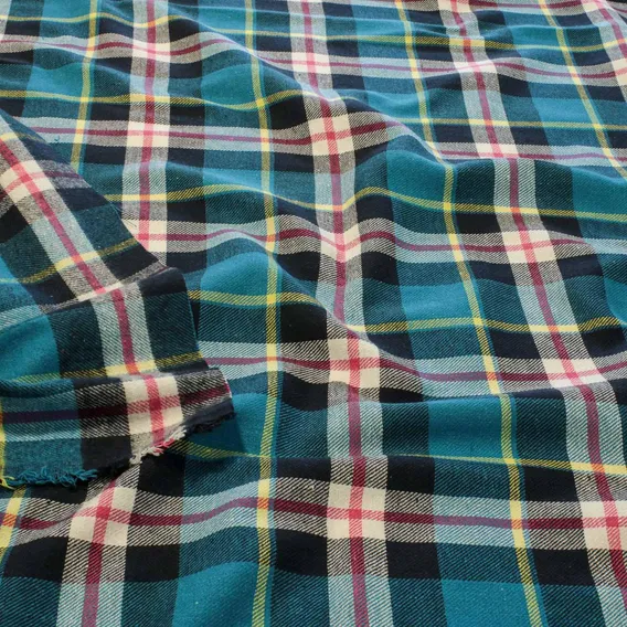 Tecido Flanela Xadrez Azul Celeste 1,50 Metros Foto 1