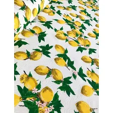 Tecido Jacquard Limão Siciliano Branco 1,00 X 1,40 Foto  mini 1