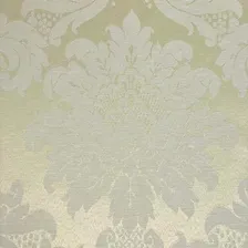 Tecido Jacquard Medalhão Decoração Parede Festa 3 Metros Cor 24 Creme Foto mini 1