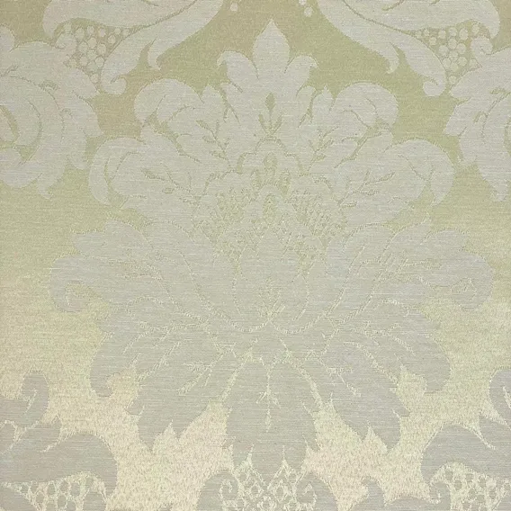 Tecido Jacquard Medalhão Decoração Parede Festa 3 Metros Cor 24 Creme Foto 1