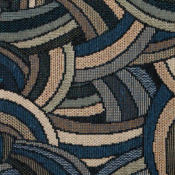 Tecido Jacquard Milão Azul Desenho Do Tecido Foto 1