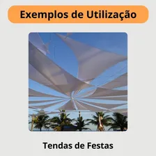 Tecido Malha Lycra Tensionada Festas Tendas Coberturas - 10m Cor Branco Foto mini 4