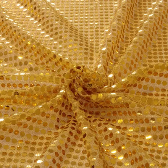 Tecido Paete Amarelo Ouro 1,00 Mt Largura Foto 1