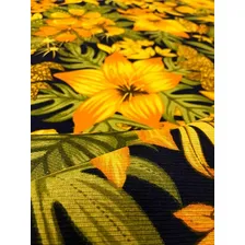 Tecido Para Almofada Floral Florido Primavera 10m Cor 03 Amarelo Foto mini 3