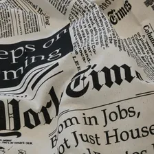 Tecido Parede Estampado 1,40m Jornal - Algodão/poliéster Foto mini 1