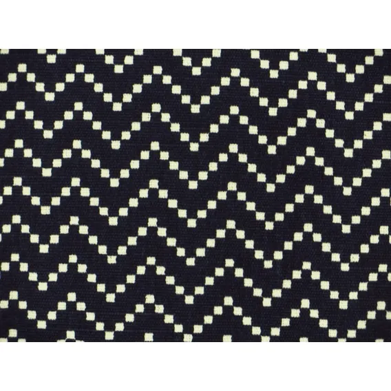 Tecido Sofá Cotone Impermeável Estampas Diversas 10x1,40 Cor Preto E Branco Desenho Do Tecido Ziguezague Foto 1