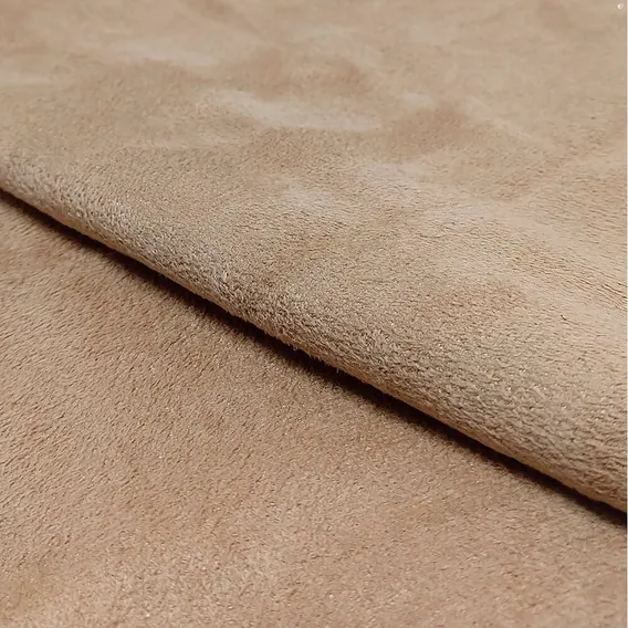 Tecido Suede Liso Cores 1mx1,50m (camurça) Top Cor Castor Foto 1