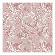 Tecido Tricoline 100%algodão 0,50 Cm Coleção Floral Cashmere Cor Floral Cashmere Rosa Desenho Do Tecido Liso Foto  mini 1