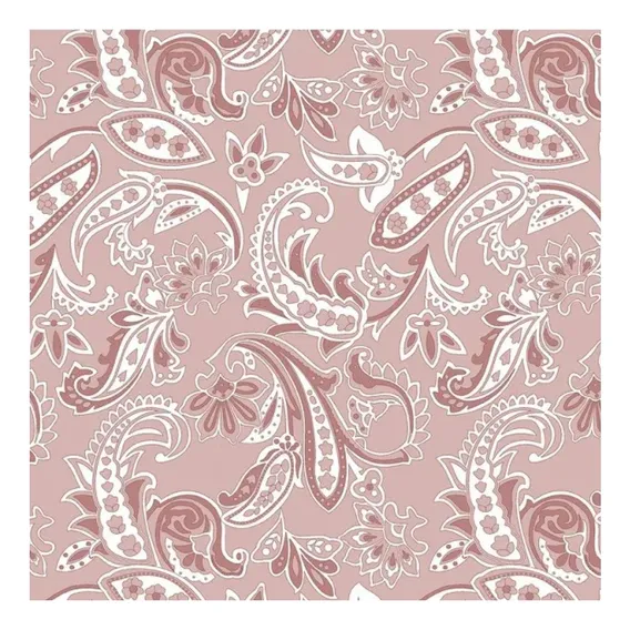 Tecido Tricoline 100%algodão 0,50 Cm Coleção Floral Cashmere Cor Floral Cashmere Rosa Desenho Do Tecido Liso Foto 1