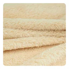 Tecido Ultra Soft Fleece 1m X 1,60m Cor Bege Foto  mini 1