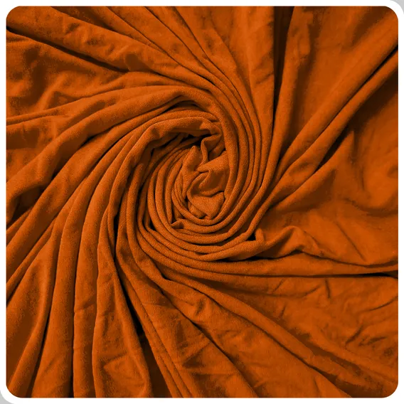 Tecido Viscolycra 6m X 1,80m Vestido Macacao Saruel Blusa Cor Laranja Foto 1