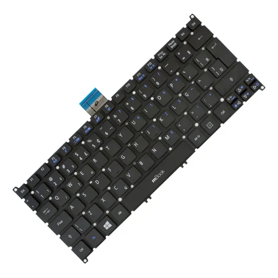 Teclado Acer Aspire V128230bk1 V128230bs1 V5-121 Cor Preto Idioma Português Brasil Foto 1
