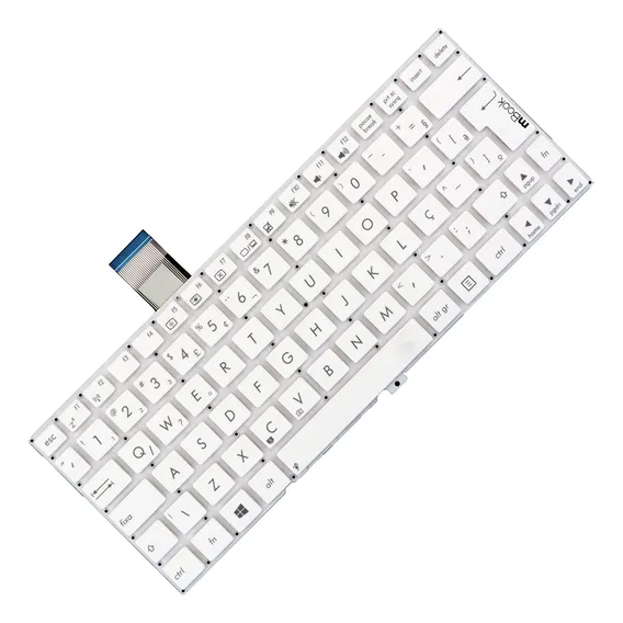 Teclado Asus Vivobook X102 X102b X102ba Branco Br Idioma Português Brasil Foto 1
