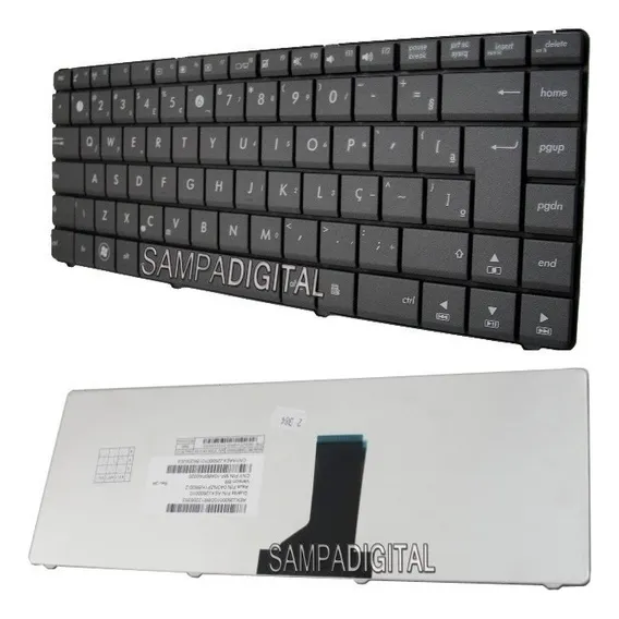 Teclado Asus X44 X44c U31 A42 A83 K42 K43 N43 Mp-09q56pa-528 Cor Preta Foto 1