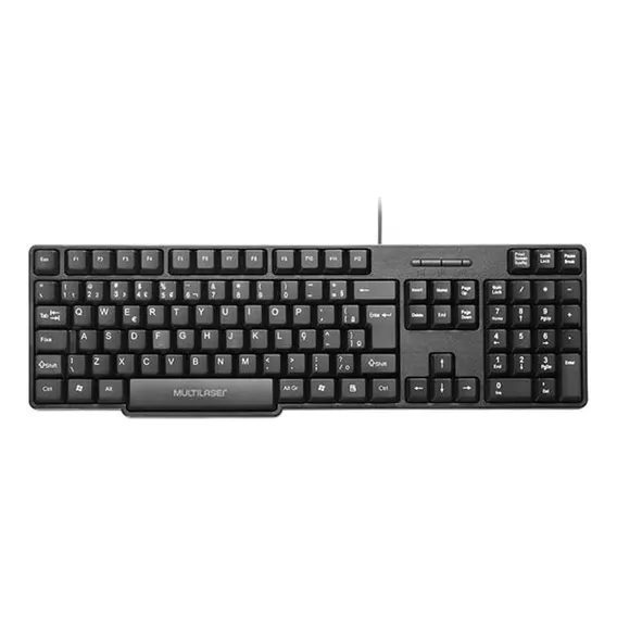 Teclado Básico Slim Preto Usb Tc213 Multilaser Foto 1