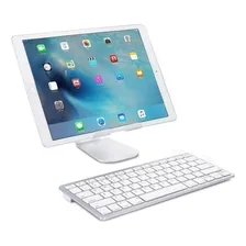 Teclado Bluetooth + Mouse Bluetooth + Suporte Para iPad Cor Branco Foto mini 2