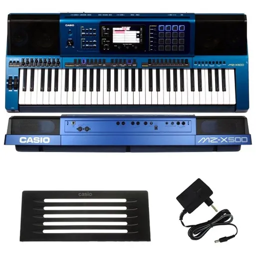 Teclado Casio Mzx500 Arranjador 61 Teclas Sensitivas Digital Cor Azul 110V/220V Foto 1