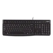 Teclado com fio USB Logitech K120 com Layout ABNT2 Foto mini 1