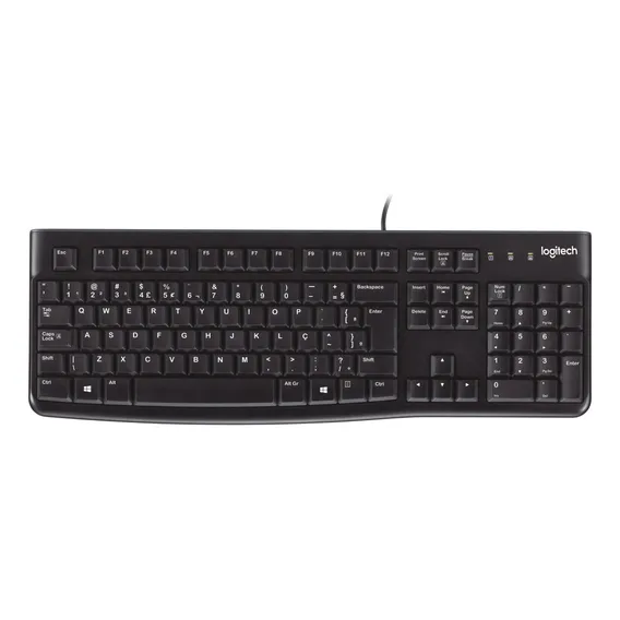 Teclado com fio USB Logitech K120 com Layout ABNT2 Foto 1