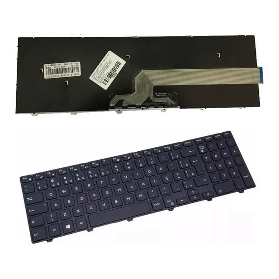 Teclado Compatível Dell Pk1313g1a32 Nsk-lr0sc 1b Rev:a01 Br Cor Preto Foto 1