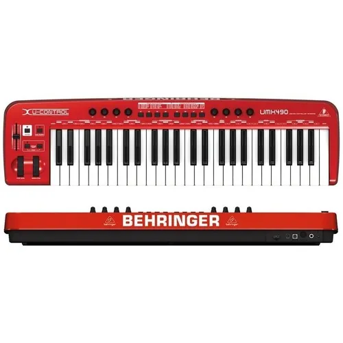 Teclado controlador Behringer Umx490 de 49 teclas com placa Foto 1