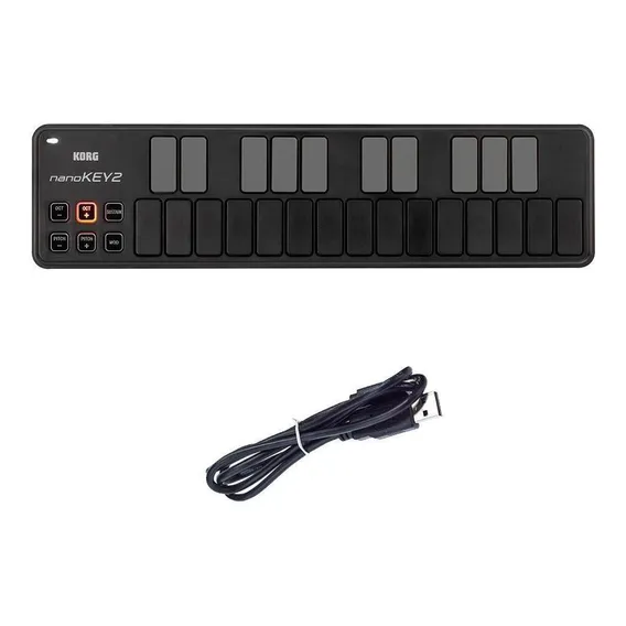 Teclado Controlador Korg Nanokey2 Usb Midi Preto Foto 1