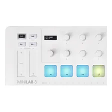 Teclado Controlador Midi Arturia Minilab 3 Alpine White 25 Teclas Foto mini 4