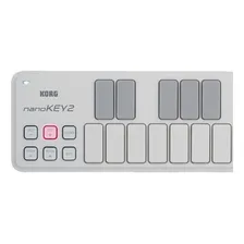 Teclado controlador MIDI Korg NanoKey 2 25 teclas branco Foto mini 4