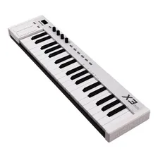 Teclado Controlador Midi Usb Amw X3 Mini 37 Teclas . Loja ! Cor Branco 110V/220V (Bivolt) Foto mini 4