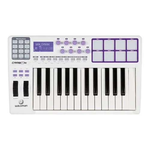Teclado Controlador Midi Waldman Carbon 25 Teclas 8 Pads Foto 1