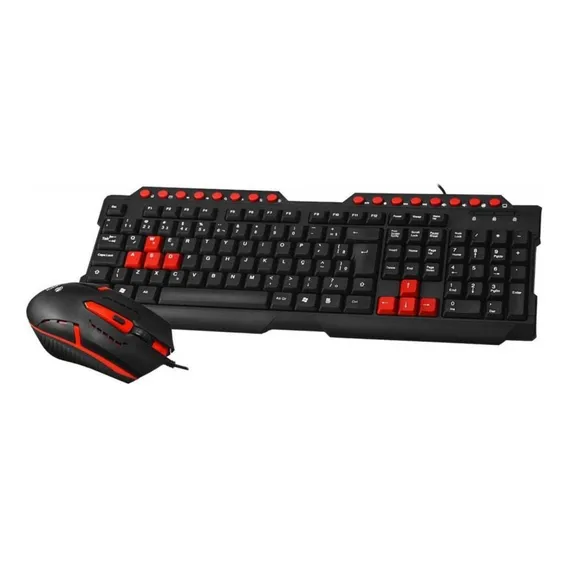 Teclado E Mouse Gamer Usb Abnt2 - C3tech Gk-20bk Foto 1