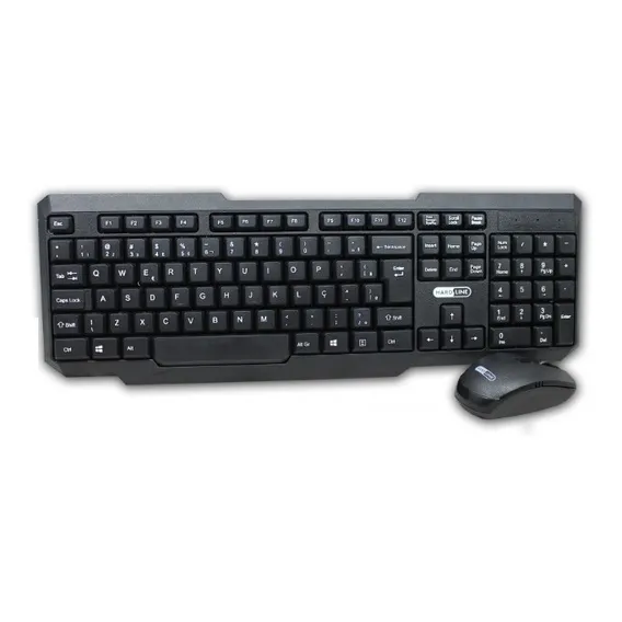 Teclado E Mouse Sem Fio Wifi Hardline Hl301 Cor do teclado Preto Foto 1