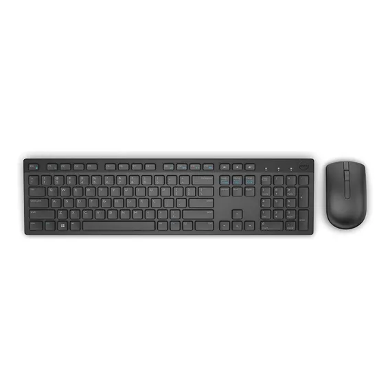 Teclado E Mouse Wireless Dell Km636 Preto Portugues Foto 1
