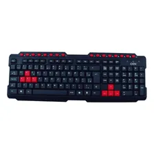 Teclado Gamer Action Oex Tc200 Abnt2 Usb Preto E Laranja Idioma Português Brasil Foto mini  3