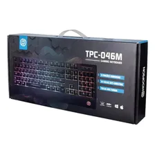 Teclado Gamer Evolution Rgb Led Tpc-046m Hoopson Cor De Teclado Preto Foto  mini 1