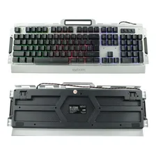 Teclado Gamer Kit Teclado E Mouse Gamer - Prata Foto mini 4