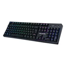 Teclado Gamer Mecânico Led Rgb Fallen Pantera Preto Blue Switch Azul Kailh Foto mini 1