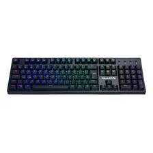 Teclado Gamer Mecânico Led Rgb Fallen Pantera Preto Blue Switch Azul Kailh Foto mini 3