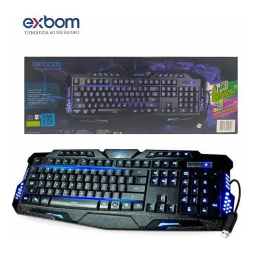 Teclado Gamer Multimídia Exbom Bk-g35 Foto 1