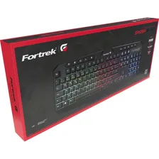 Teclado Gamer Multimidia Fortrek Spider Black Abnt2 Rgb Cor de teclado Preto Foto mini 3