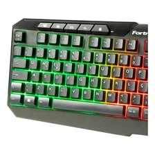 Teclado Gamer Multimidia Fortrek Spider Black Abnt2 Rgb Cor de teclado Preto Foto mini 1