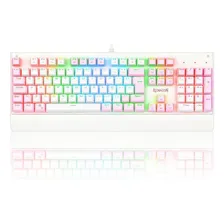 Teclado Gamer Redragon Kala Branco Rosa Sw Brown K557wp-rgb Foto mini 1