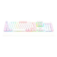 Teclado Gamer Redragon Kala K557wp Rgb Sw Blue Branco Rosa Foto mini  2