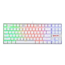 Teclado Gamer Redragon Kumara Lunar White Rgb Switch Foto mini  2