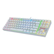 Teclado Gamer Redragon Kumara Lunar White Rgb Switch Foto mini  3
