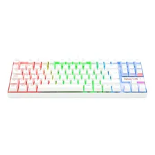 Teclado Gamer Redragon Kumara Lunar White Rgb Switch Foto  mini 1